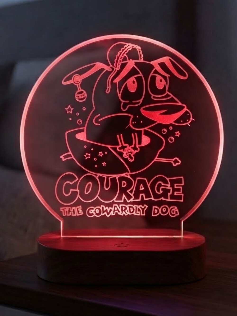 Courage The Courawardly Dog Pup Pooch Lamp